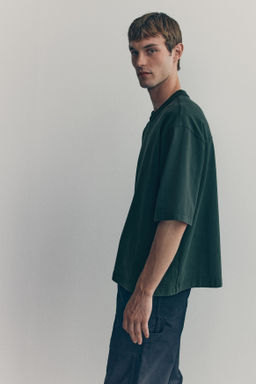 Camiseta boxy de algod?n - H&m фото 6