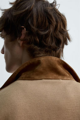 LIMITED EDITION COMBINED LEATHER JACKET - Zara фото 8