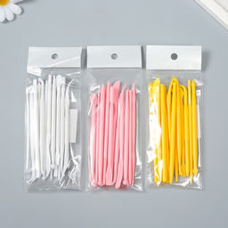 Инструменты для моделирования и придания формы набор 14 шт 12 см пластик МИКС - Арт узор фото 5