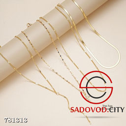 Ожерелье из 4 раздельных цепочек с крестиком - Bruno фото 4