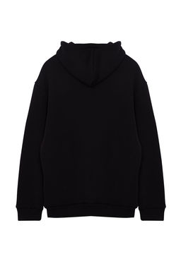 Ekru Oversize/Genis Kesim Yaz? Bask?l? Kapusonlu Sweatshirt TMNAW25SW00078 - Trendyolmilla фото 10