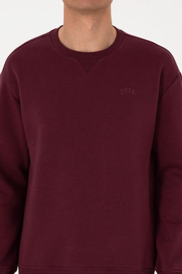 Erkek Bordo Basic Sweatshirt - U.s. polo assn фото 6