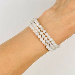 Бусины для украшений из Лунного камня (80 бусин) 39 см