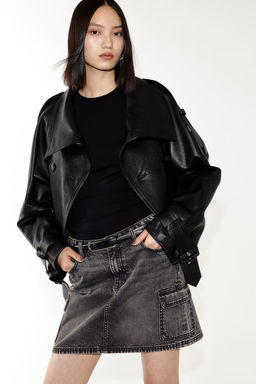 Minifalda cargo en denim - H&m фото 2