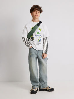 ACOOLA / Брюки джинсовые детские для мальчиков Nando синий  фото 4