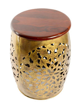 Табурет (металл, дерево) № Мб509 - Ганг фото 2