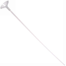 Цена за 2 шт. Набор палочек для шариков воздушных с держателем, 42 см (10 шт), белый