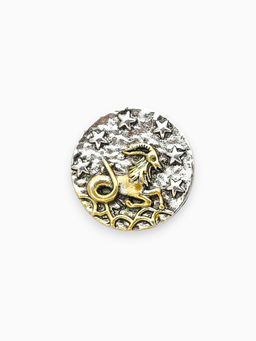 Цена за 12 шт. Значок Знаки зодиака ассорти, золото в серебре