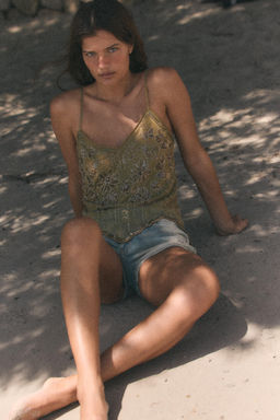 TOP BORDADOS TIRANTES / Khaki