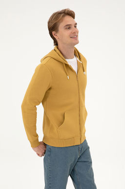 Кардиган мужской Regular Fit Hardal Orme горчичный из хлопка