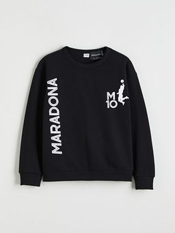 Maradona Bask?l? Erkek ?ocuk Kal?n Sweatshirt - Waikiki фото 2