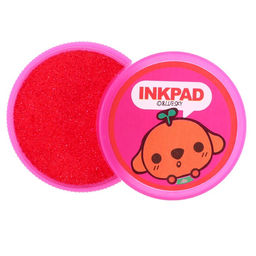 Набор для рисования: печать 3 шт., штемпельная подушка, карандаш 7 цветов, цвет розовый - Simaland фото 5