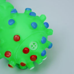 Игрушка пищащая Гантель малая для собак, 12,5 см, зелёная - Пижон фото 5