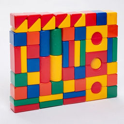 Кубики детские, пластиковые, цветные, 60 штук, 6×6 см