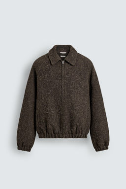 BOUCL_ TEXTURED JACKET - Zara фото 7