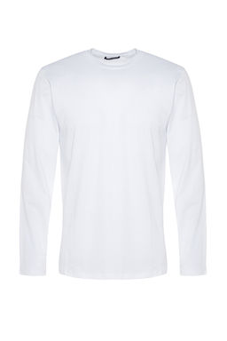 TRENDYOL MAN Siyah Basic Regular/Normal Kesim Bisiklet Yaka Uzun Kollu %100 Pamuk Tok Kumas T-shirt TMNAW21TS0208 - Trendyolmilla фото 42