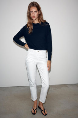 JEANS Z1975 MOM FIT TIRO ALTO / Blanco - Zara фото 14