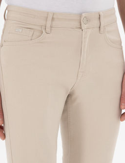 Bej Slim Fit Pamuk Kar___ml_ Jean Pantolon