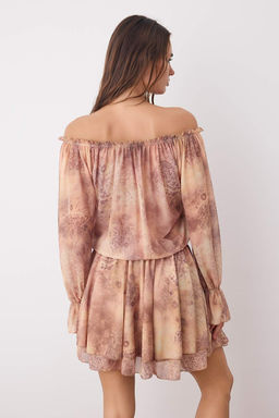 Somon Soyut F?rf?rl? K?sa/Mini Skater Orme Elbise TWOAW26EL00048 - Trendyolmilla фото 4