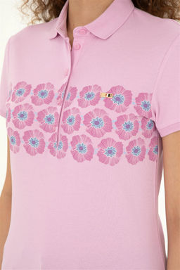 Женская розовая футболка Неожиданная скидка в корзине - U.s. polo assn фото 7