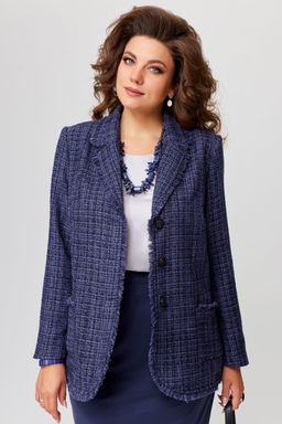 Жакет FITA 20511 сине-баклажановый