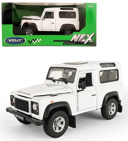Welly. Машинка 1:24 "Land Rover Defender I" арт.22498W белый