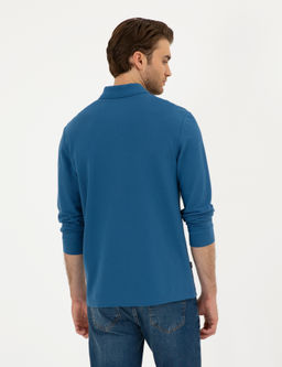 A__k Lacivert Slim Fit Basic Sweatshirt - Pierre cardin фото 5