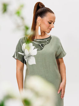 Платье Galean Style 974 хаки