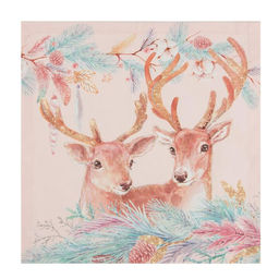 Набор новогодних салфеток Этель Pink magic, 40х40см - 4 шт, хлопок, саржа  фото 6