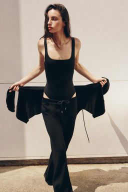 PANTAL?N FLARE INTERLOCK / Negro - Zara фото 2
