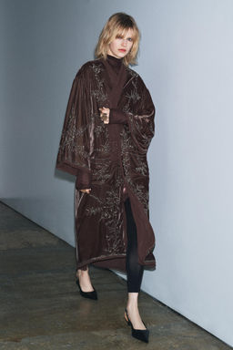 VELVET BEADED KIMONO - LIMITED EDITION - Zara фото 4