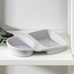 Цена за 2 шт. Подставка для губки и дозатора, пластик, МИКС