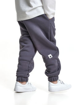 Брюки с шевроном для мальчика штаны спортивные 22-7683 светлый графит - Mini maxi фото 5