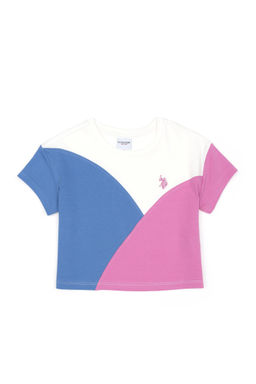 U. S. Polo Assn / Фиолетовая футболка с круглым вырезом для девочек