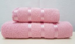 Комплект полотенец (подарочная упаковка) Gulcan SWAN 2 шт. (50x90, 70x140) РОЗОВЫЙ