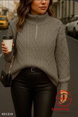 Свитер женский на полузамке - Bruno фото 4