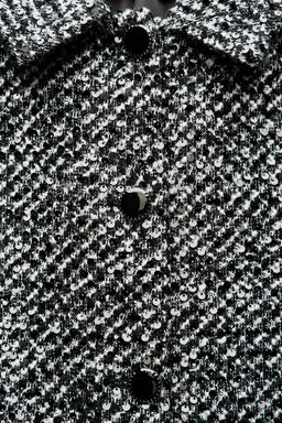 SEQUIN TEXTURED JACKET - Zara фото 7