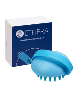 ETHERA Массажная силиконовая щётка для мытья головы, синий
