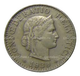 20 раппенов 1939 года Швейцария