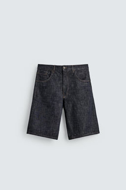 BERMUDA DENIM BAGGY FIT / ?ndigo - Zara фото 8