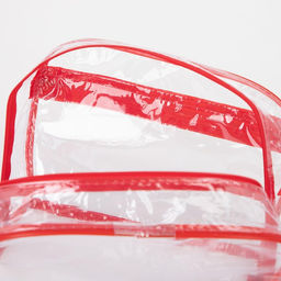 Косметичка на молнии, наружный карман, с ручкой, цвет красный - Simaland фото 4