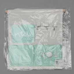 Органайзер подвесной с карманами Доляна «Мяу», 3 отделения, 30×34 см, бирюзовый