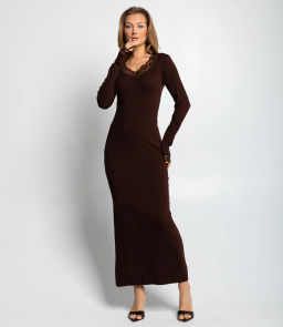 Платье #КТ887 (5), шоколадный