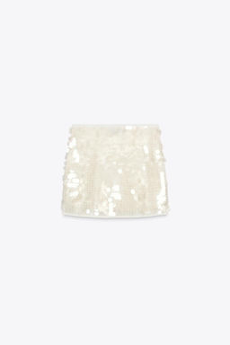 SEQUIN KNIT MINI SKIRT - Zara фото 6