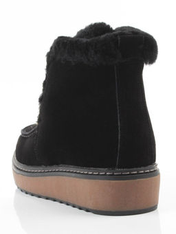 04-5603-2 BLACK Ботинки зимние женские (натуральная кожа, 100% шерсть)