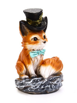 Садовая Фигура 24 х 15 х 16 см полистоун Лиса в шляпе