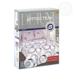 Постельное белье Мелодия с простынью на резинке (поплин DE LUXE) Евро/Пододеяльник: 1 шт. - 215*200; Простыня на резинке: 1 шт. - 200*180*25; Наволочка: 2 шт. - 70*70; DE LUXE с простынью на резинке