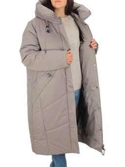M-9070 GRAY/BEIGE Пальто зимнее женское CORUSKY (верблюжья шерсть) - Fashion фото 6