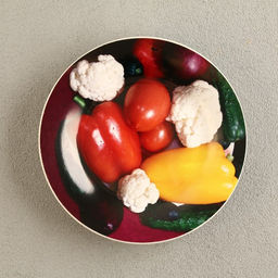 Тарелка декоративная Овощи, D=17,5 см - Simaland фото 3