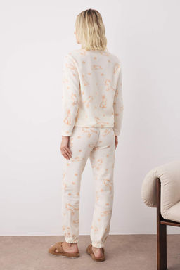 Ekru Tavsan Desenli Polar Orme Pijama Tak?m? THMAW26PT00085 - Trendyolmilla фото 4